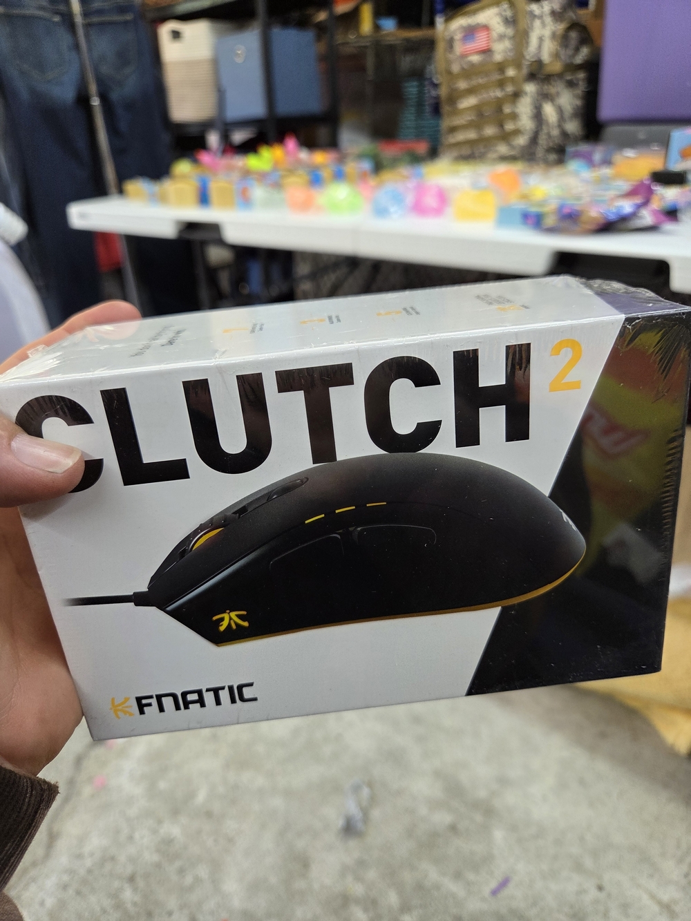 Clutch 2 Wired Gaming Mouse — Black with Yellow Accents